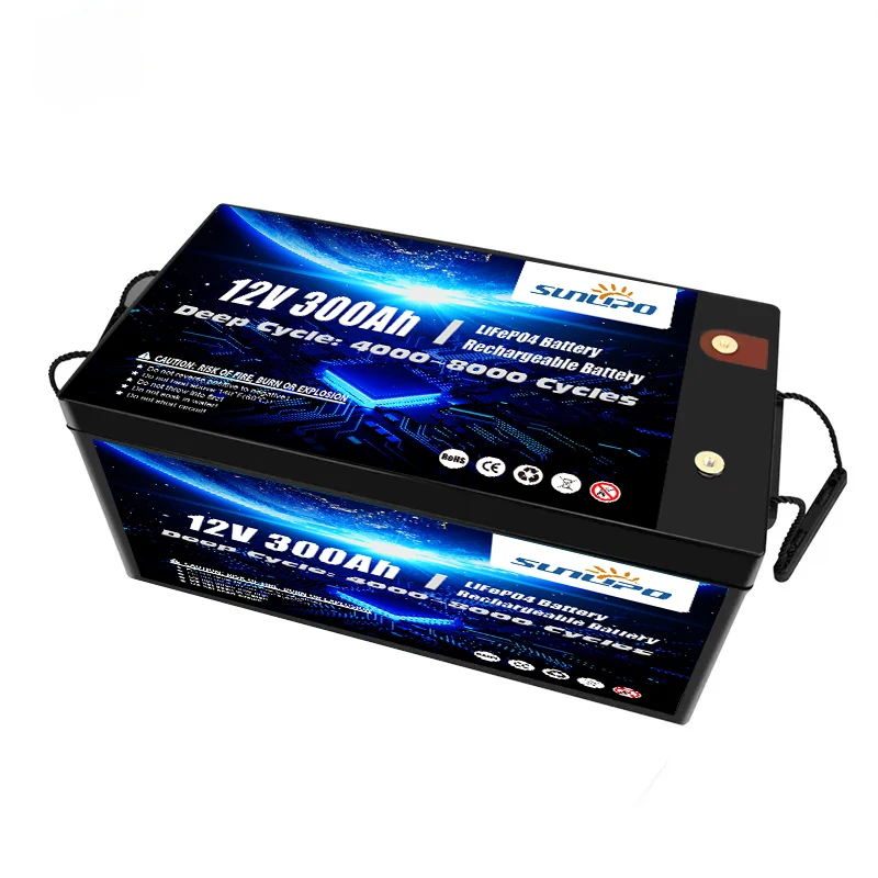 SUNLIPO 12V 100ah Lifepo4 Battery 10ah 12ah 50ah 100ah Lithium Ion Battery for  Marine Industry