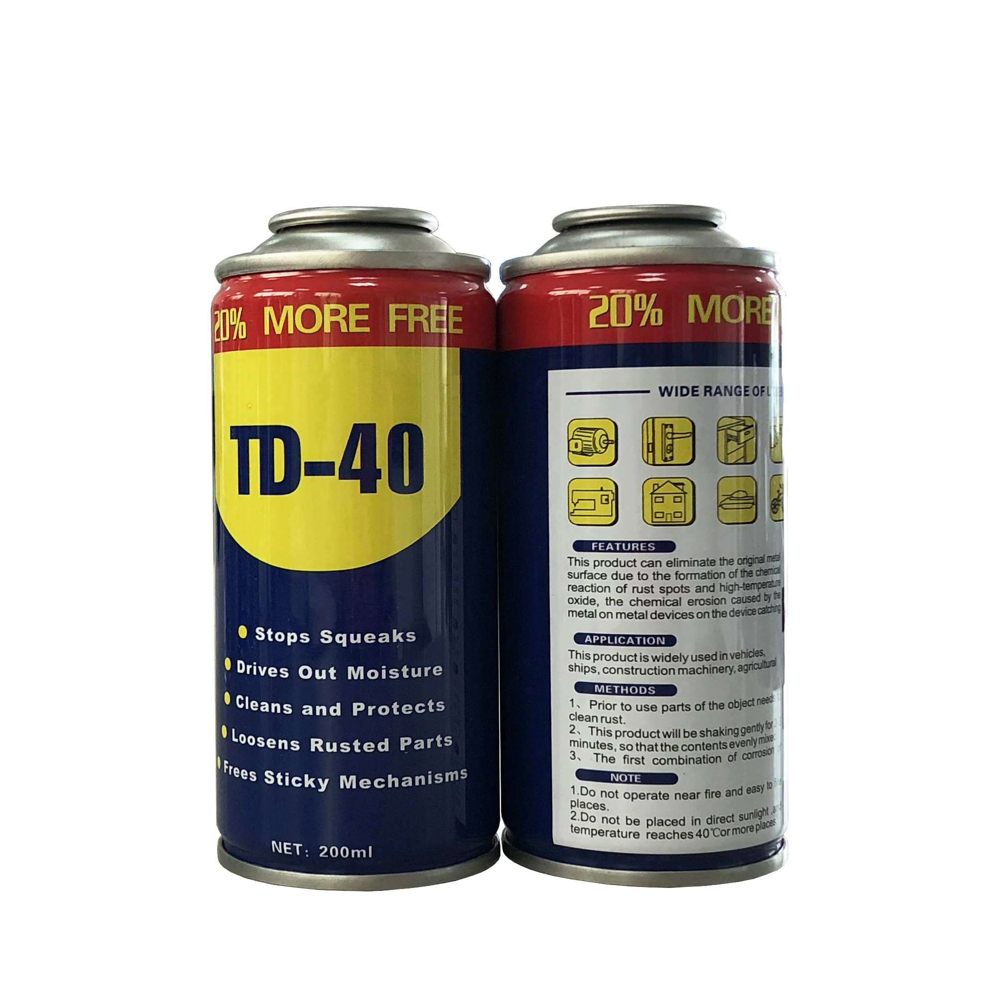 Factory with butane gas can Metal Tin Can Car care cleaner spray Empty Aerosol Can