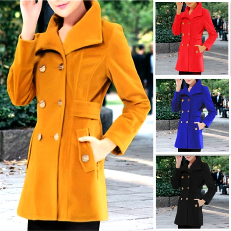 2023 autumn and winter new Korean version of independent station explosion single thickened woolen female coat quali