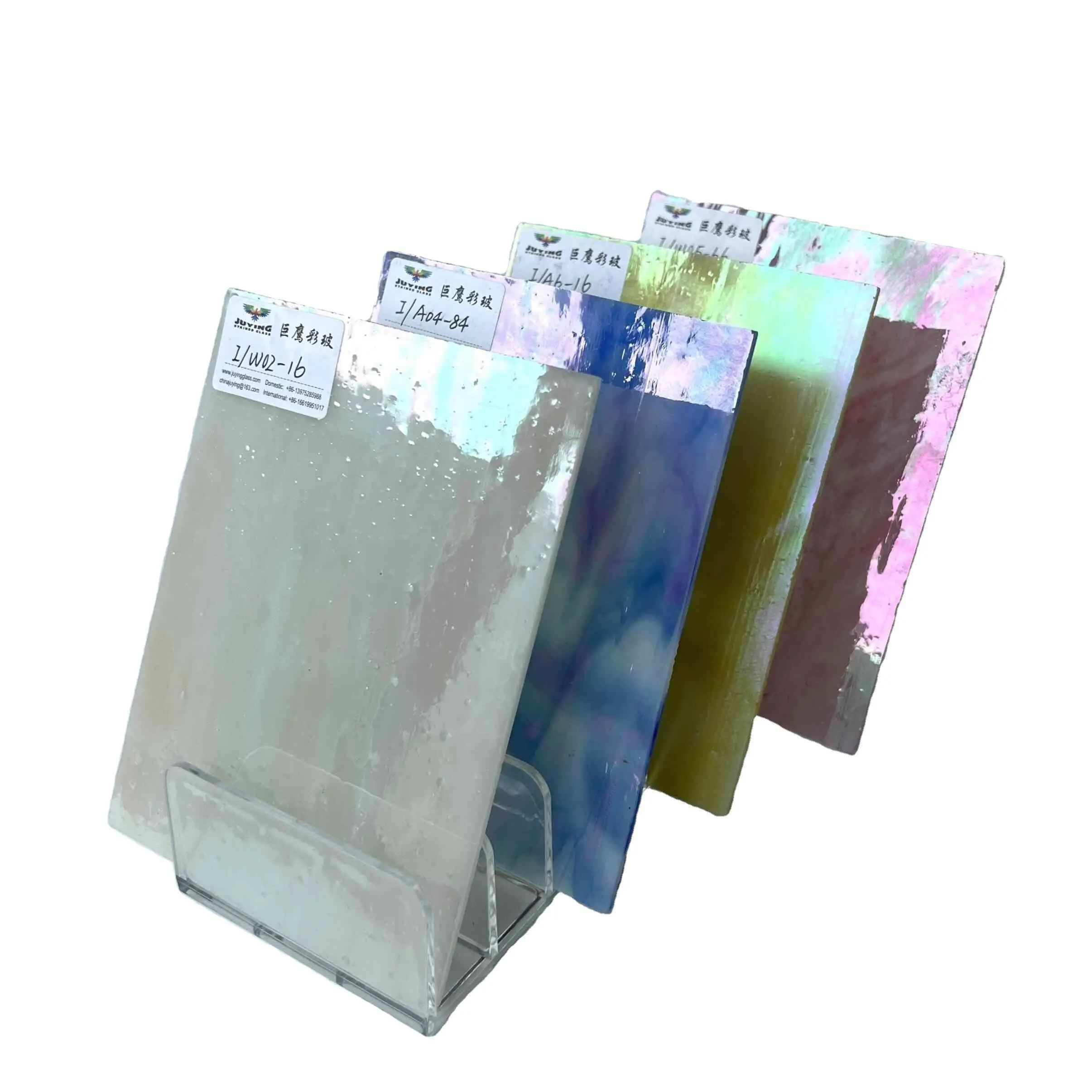 Fast delivery Iridescent Stained colorful Rainbow Glass Mix Color for Art Wall Tiffany Lamps