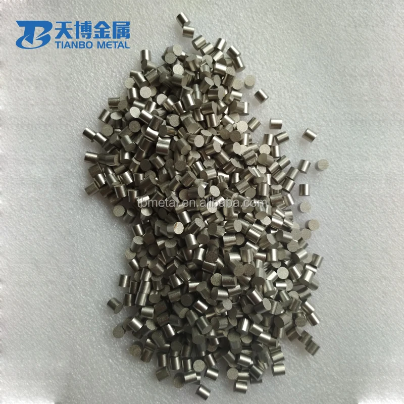 high purity 9999 titanium granules application in Evaporation Materials with moderate price from Baoji tianbo metal company