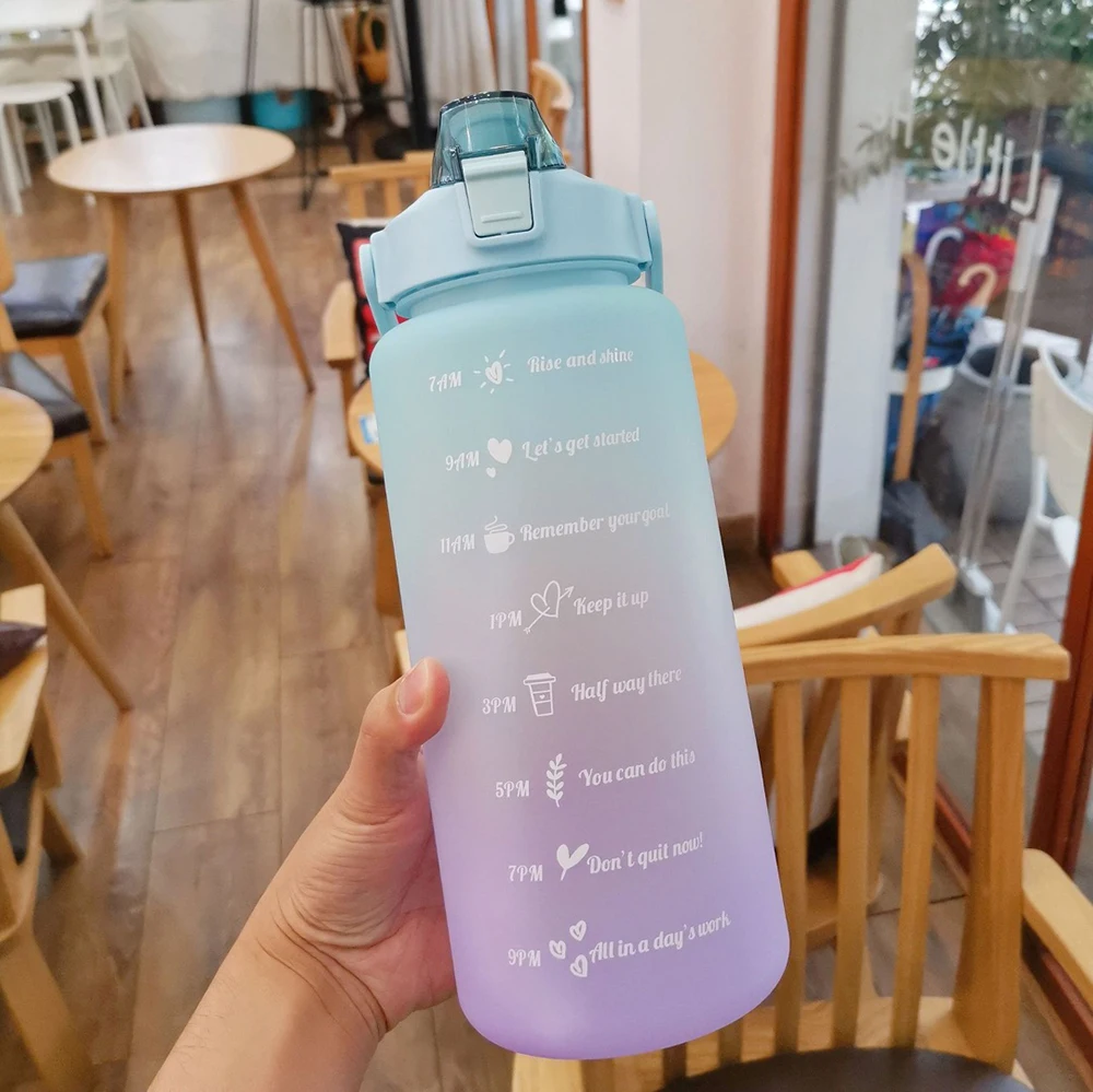 High Quality 2000ml Large Capacity Sports Water Bottle Plastic Sport