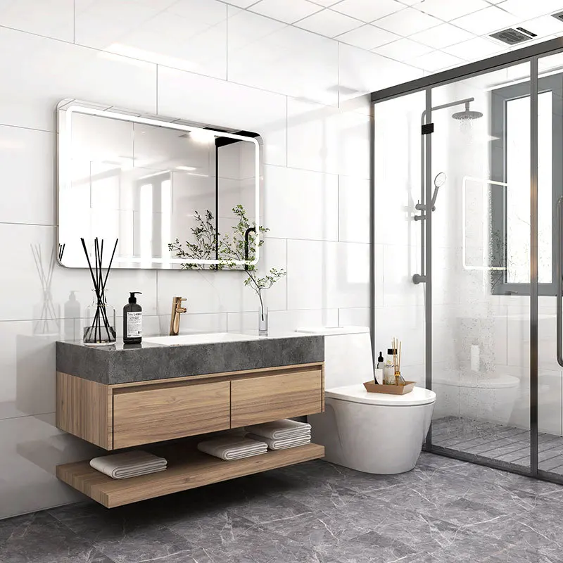 Wash Room Decor Waterproof Glossy Ceramic Wall Sticker Self Adhesive Marble Peel Wallpapers