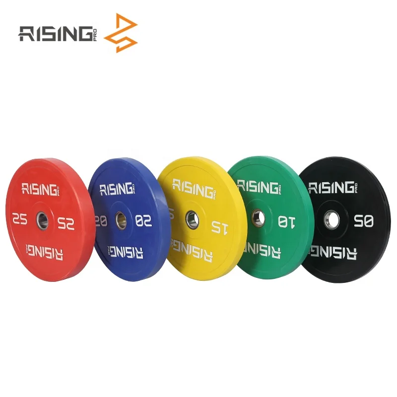 Поднимающийся бампер, красочный штанга, набор тяжек, резиновые тяжевые пластины, резиновая бампер