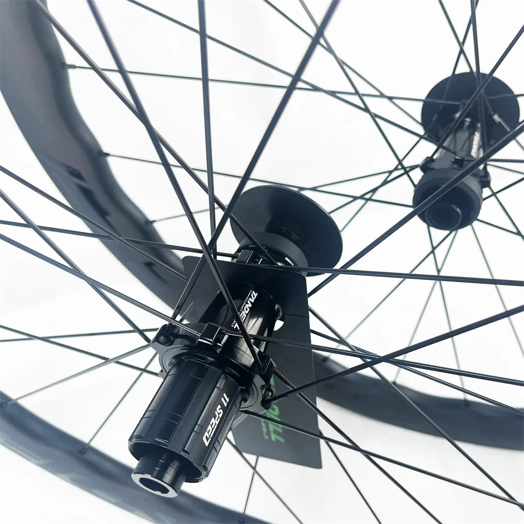 2024 New 50mm Wave Carbon Wheel 700c Road Bike With Pillar 1423 Spokes Bicycle Wheel For OEM