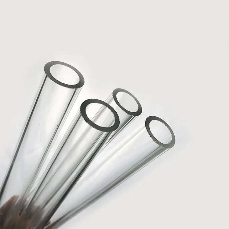 High temperature transparent glass tube thick wall heating tube glass