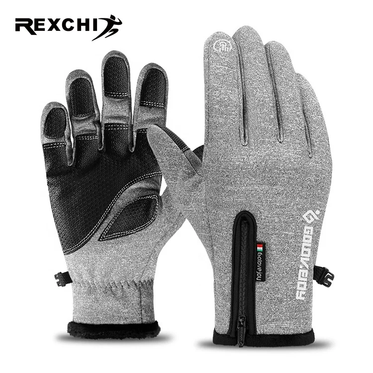 
REXCHI DB03 High Quality Outdoor Snow Waterproof Motorcycle Driving Warm Men Windproof Ski Gloves Winter Gloves Touch Screen 