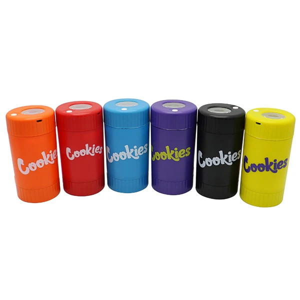 
Magnify Storage Jar Glass Plastic Cooki Light Magnifying Jar Cylindrical Grinder In Stock 