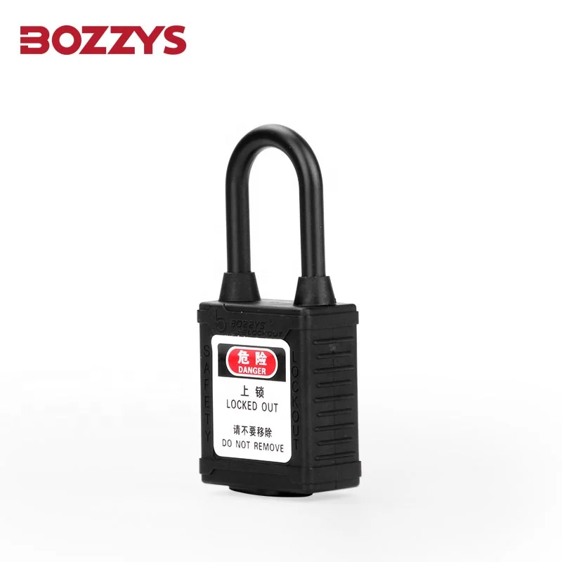 38MM Safety Isolation Nylon insulated Dust-Proof Padlock with Master Keyed Custom laser coding and label