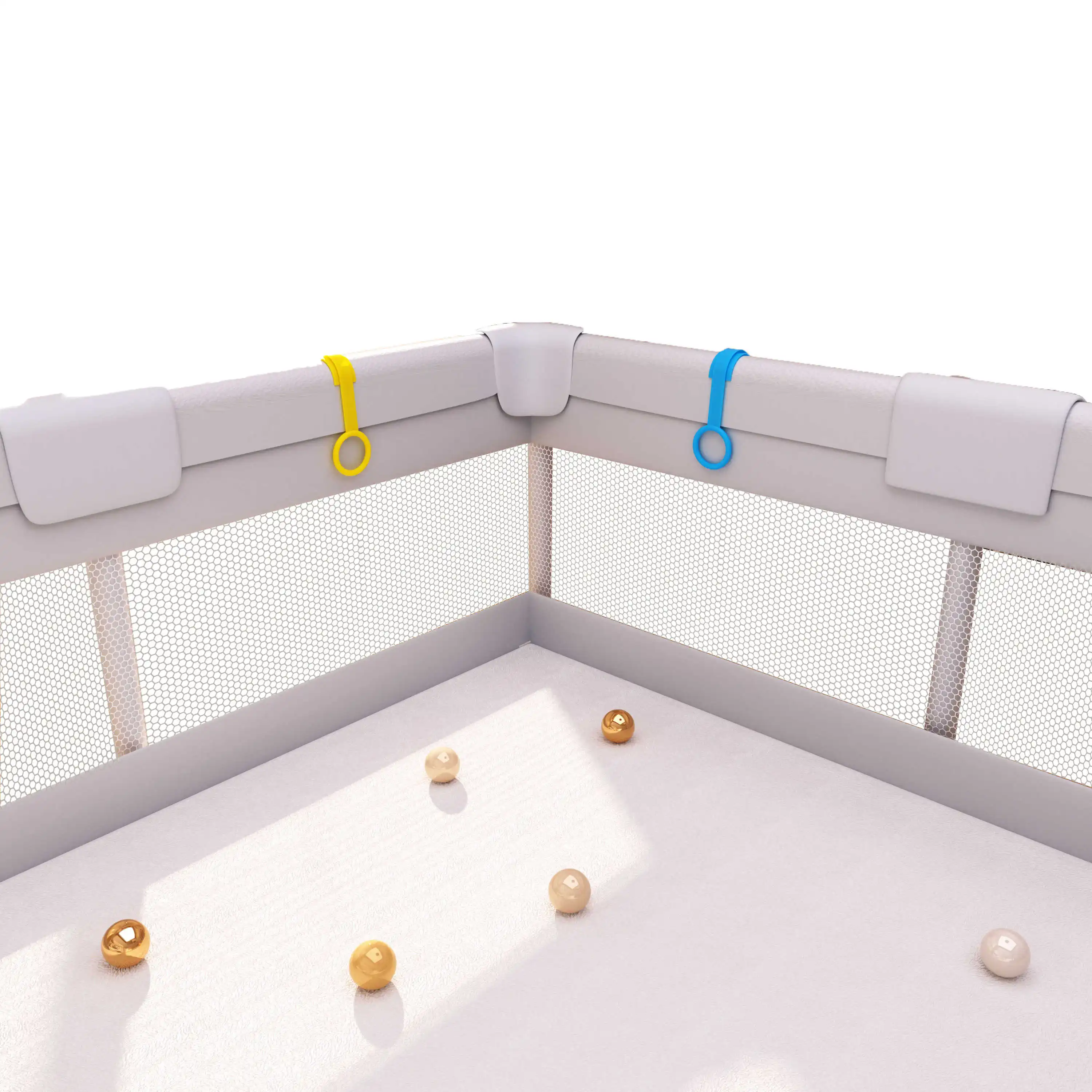 Portable Pet Exercise Pen with Door Easy Assembly Indoor Outdoor Playpen for Small to Medium Size Dogs Puppy Playpen