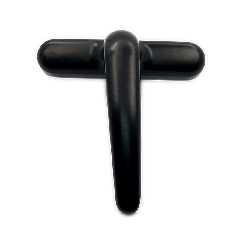 Double side handle aluminum sliding door handle lock black sliding window latch