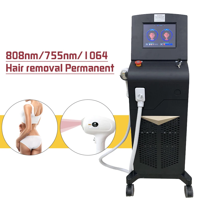 Fashion 808nm Diode Laser Hair Removal Machine 2 in 1 IPL Tattoo Removal Machine Q Switched ND yag laser