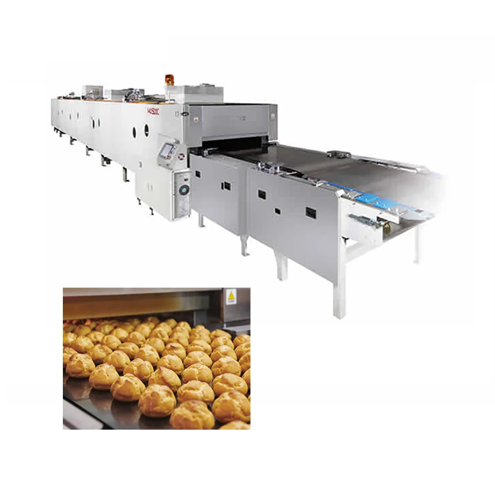 Automation Production Line Stainless Steel Inner Wall Japanese Far Infrared Ray Tunnel Oven Equipment for Bakery