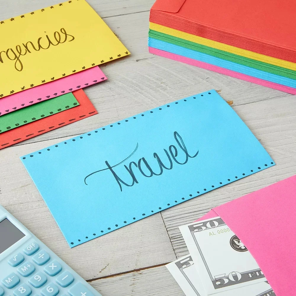 Custom Cash Envelopes Pocket Money Saving Challenge Envelope for Budgeting Coins Checks
