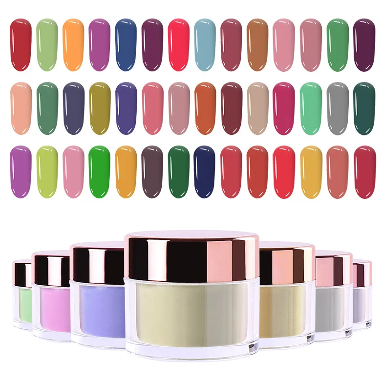 Private Label colored Nail Dipping vendors Wholesale bulk  Dip Acrylic nail Powder with liquid monomer for nails