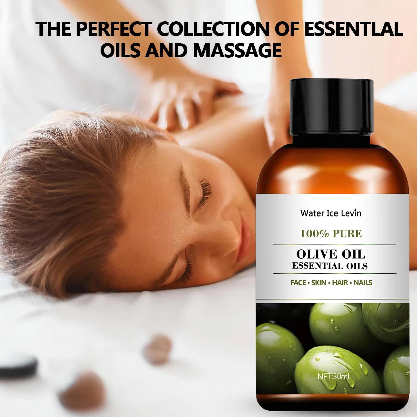 New multi-purpose skincare natural moisturizing olive body oil massage essential oi