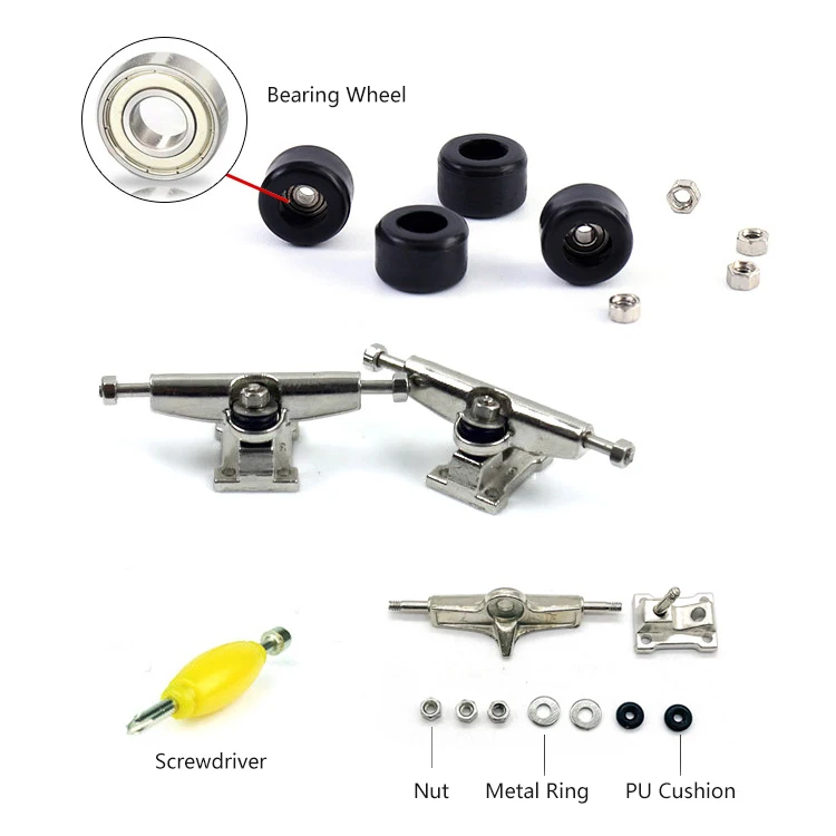 100 30mm Tech Custom 5 Layer Maple Wood Deck Finger Skateboard Fingerboard