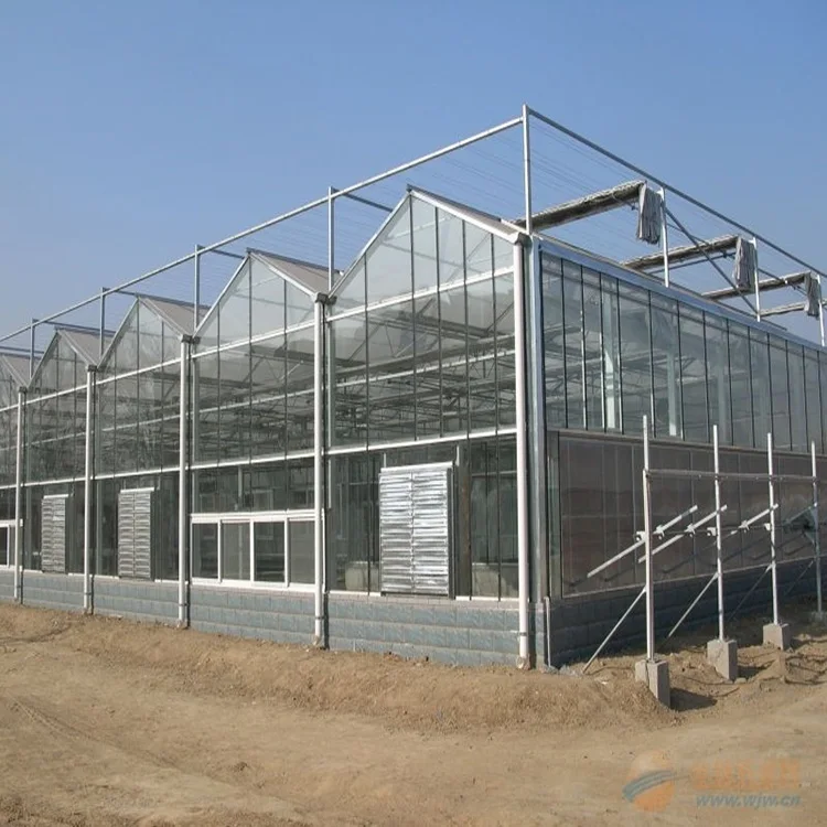 Intelligent Multi-Span Agricultural/Commercial Greenhouse with hydroponics system