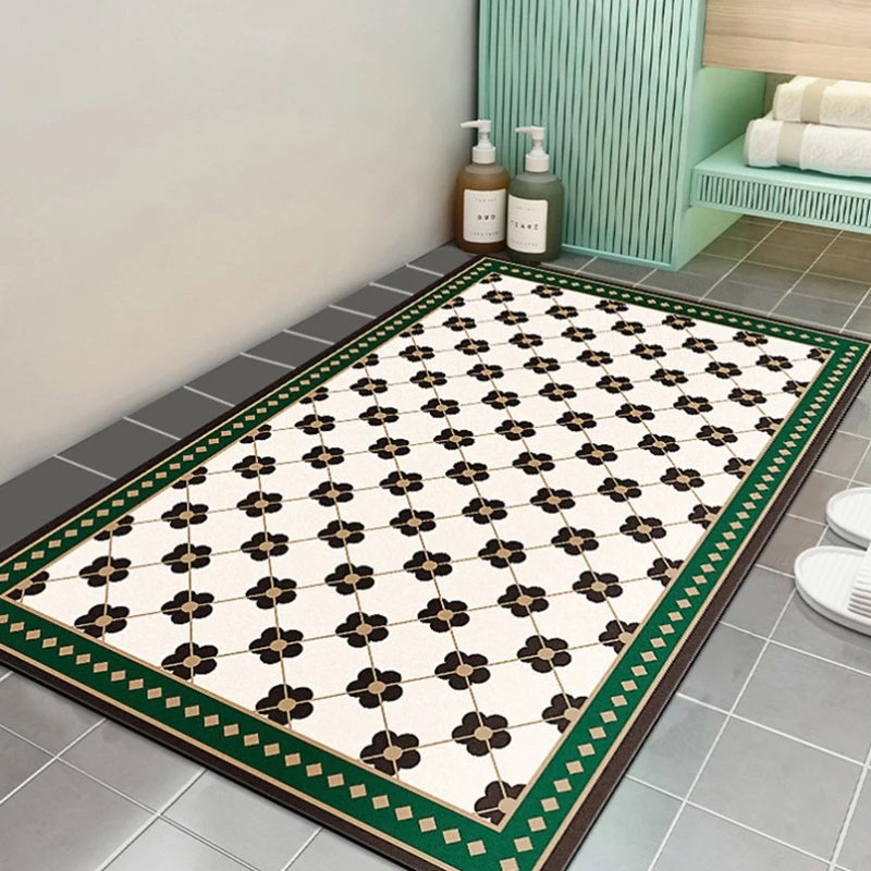 Bath waterproof mats for bathroom non slip super absorbent bath mat
