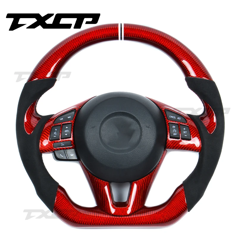 Carbon Fiber Steering Wheel Fit For Mazda 3 Mazda 6 CX-4 CX-5 RX-7 Axela Atenza RX8 MX5 CX3 CX5 RX7 CX8 CX9