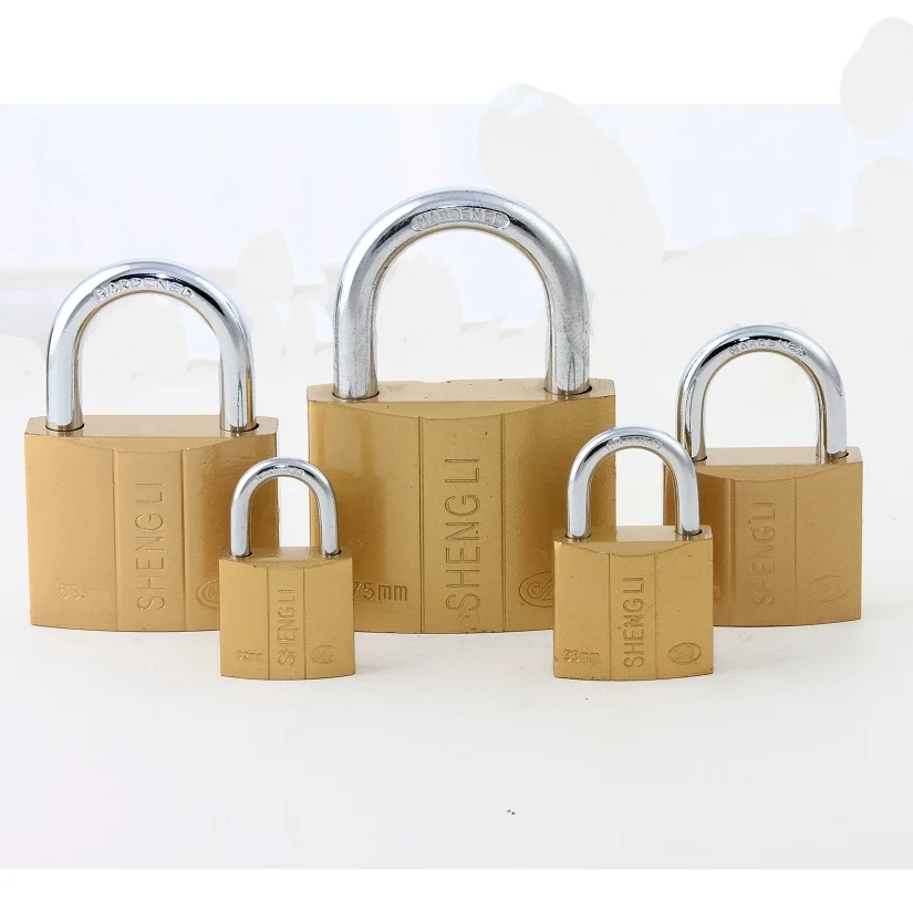 Cheap Dual-Line Imitate Brass safety Padlock manufacturer