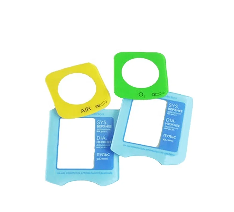 Custom Label Printing Flat PC PET Control Panel  OEM Silkscreen Printing Stickers Graphic Overlay Labels for Medical Device