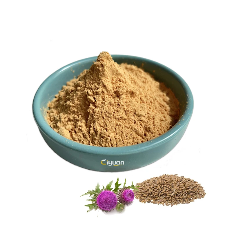Water Soluble Silymarin 80% Powder Silybum Marianum Extract Milk Thistle Seed Extract