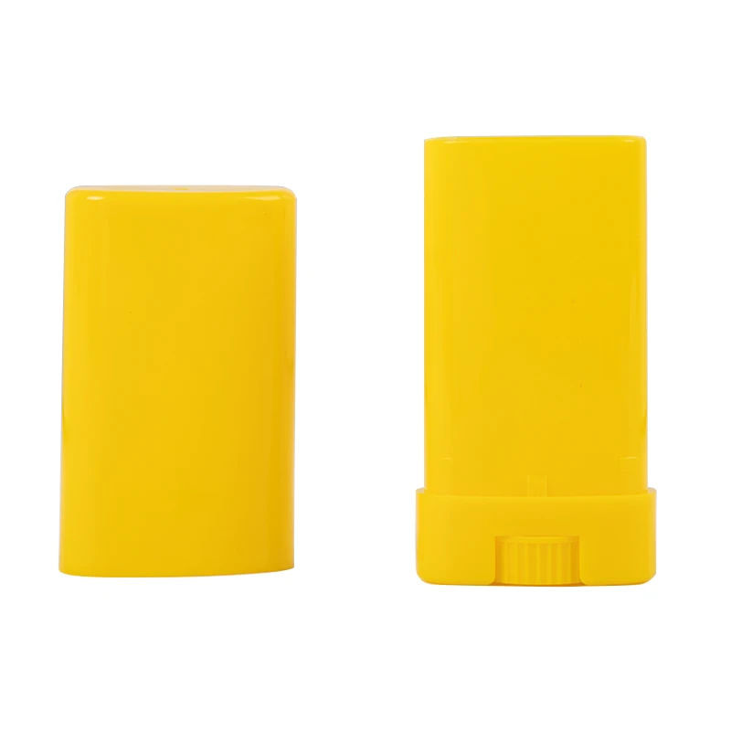 
15g DIY Clear White Black Empty Oval Flat Tubes Deodorant Lip Balm Containers 