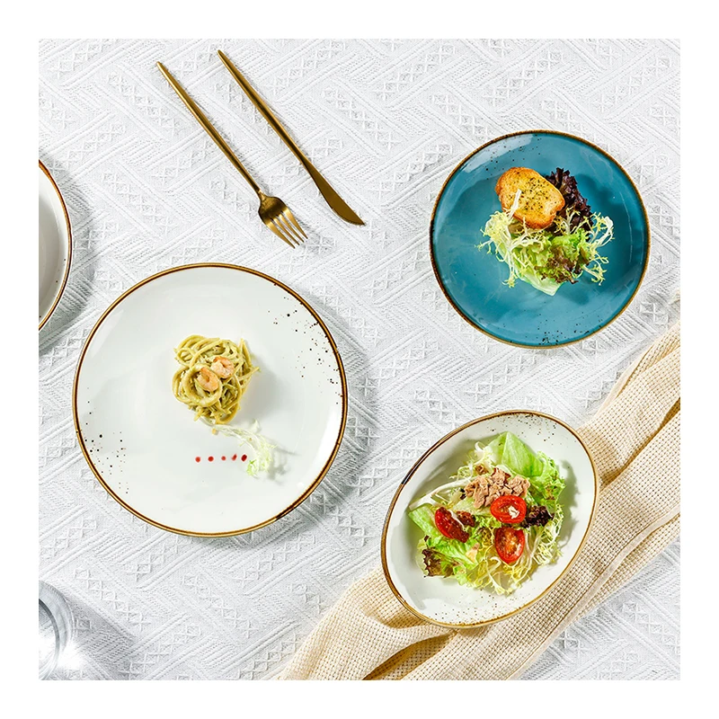 
Hotel Plates Sets Dinnerware Ceramic Kitchen Utensil Dinner 72 Pcs Cutlery Assiette 