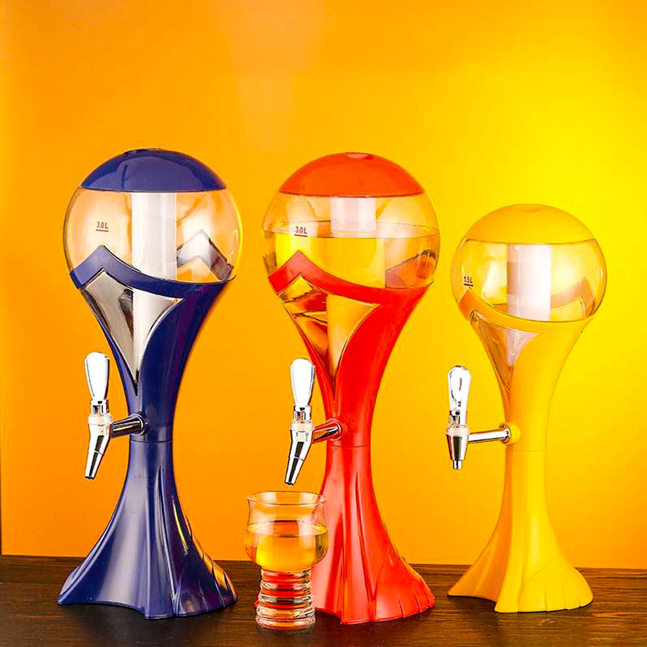 3 litres Party Hotel nightclub restaurant bar Accessories Budweiser 3L bar equipment beer dispenser tower cooler With Ice Tube