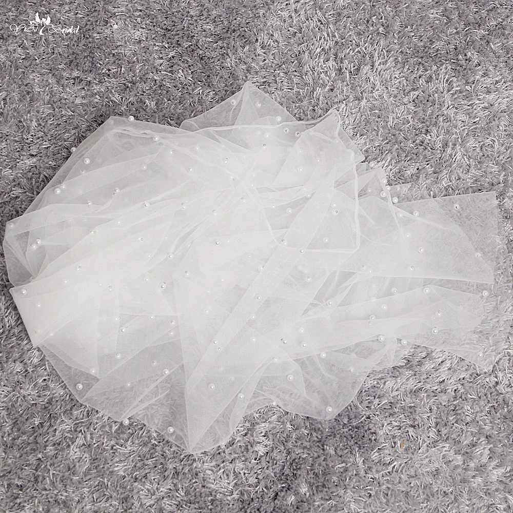 LZP616 Royal Pearls Bolero Women Ivory Short Front Long Back Victorian Bridal Cape Cheap Wedding Accessories