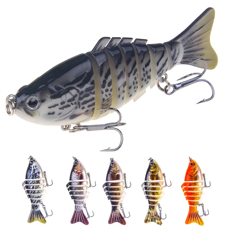 1PCS 10cm 16g New Minnow Fishing Lure Bass Artificial Hard Fishing Bait Crankbait Wobblers 3D Eyes Trolling Treble Hook Fishing