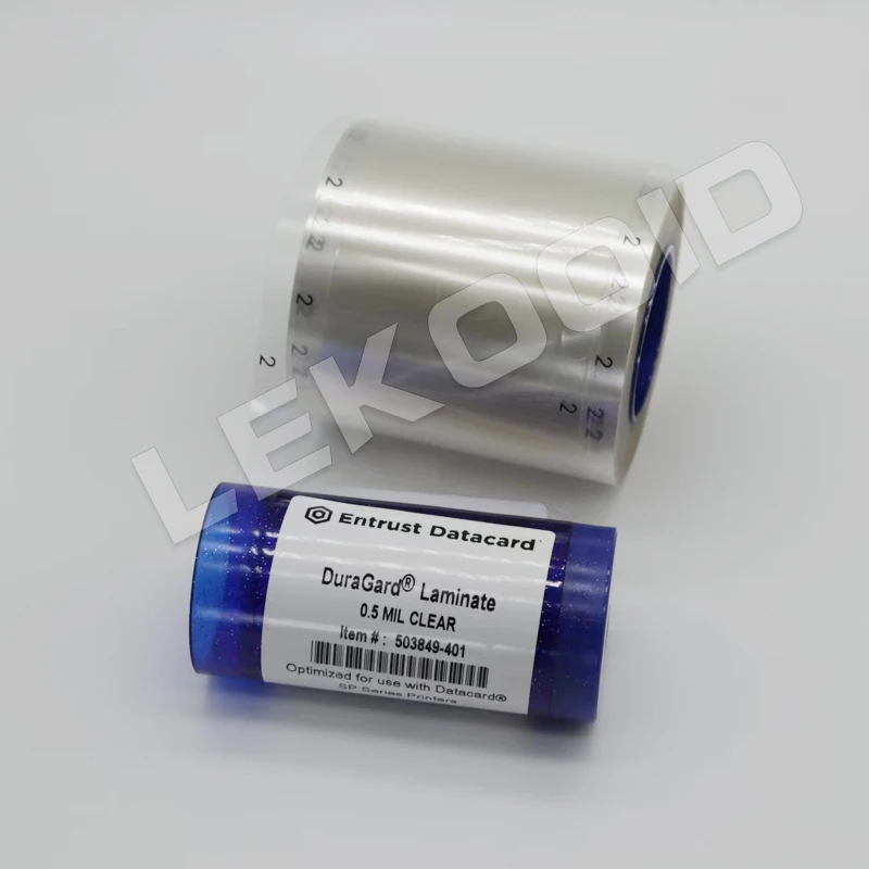 Datacard 503849-401 Clear 0.5 mil DuraGard clear Overlaminate Ribbon & Cleaning Kit for Datacard SP75,SP75 plus Id card printer