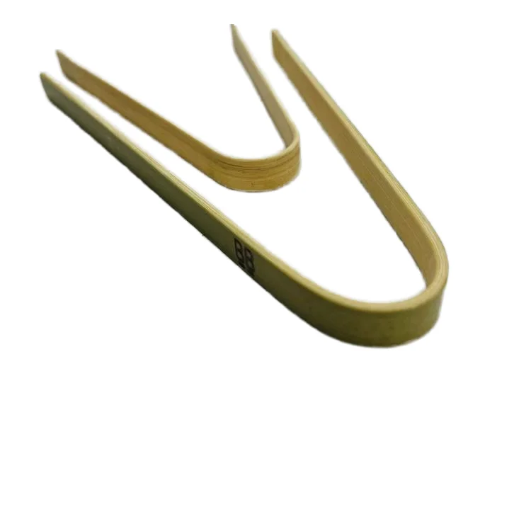 Экологичный Мини-бамбуковый зажим-одноразовые маленькие деревянные Сервировочные щипцы для вечеринок и мероприятий общественного питания