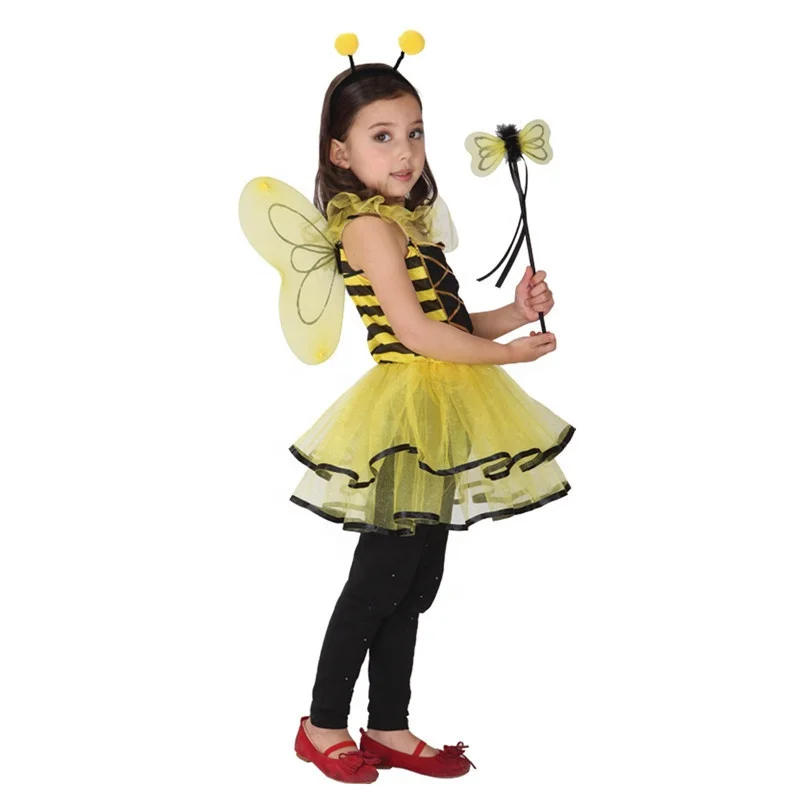 Child Sweet Bee Costume Girls Bumble Bee Halloween Costume
