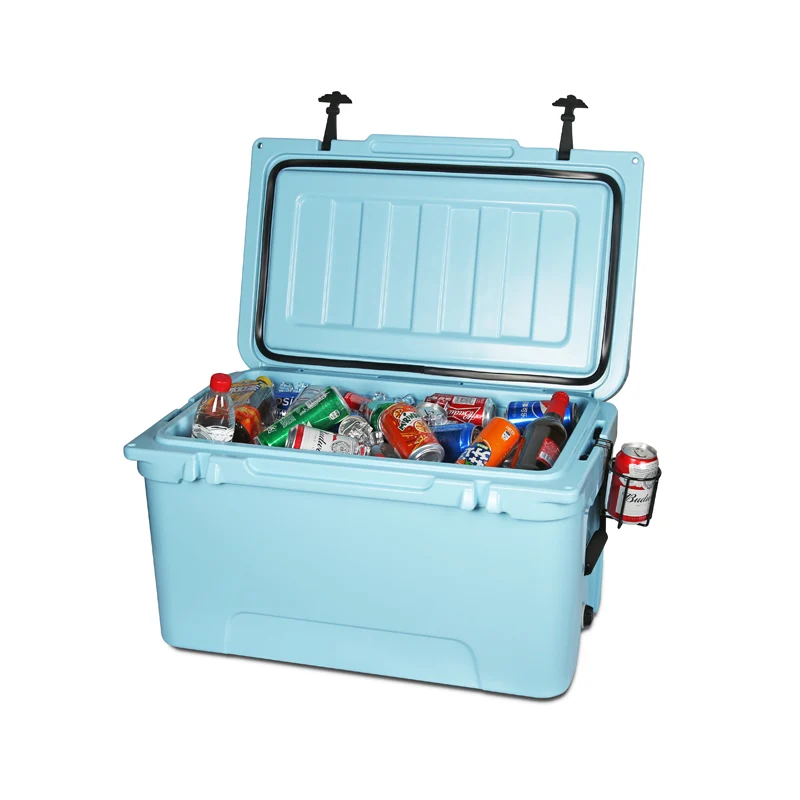 Heavy duty Large Custom 20 45 65 Litre Plastic insulated hard cooler box for marine and fishing