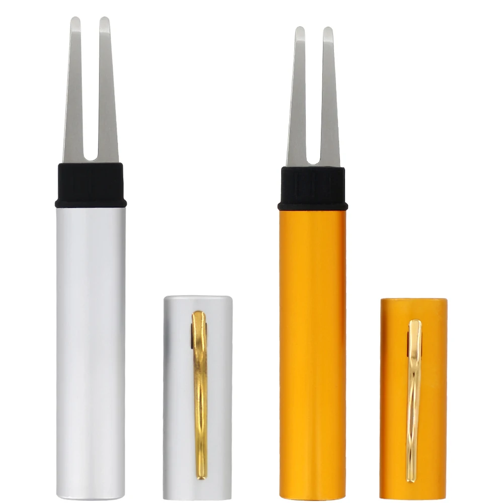 Custom Own Logo Metal Golf Divot Tool / Pitch Fork