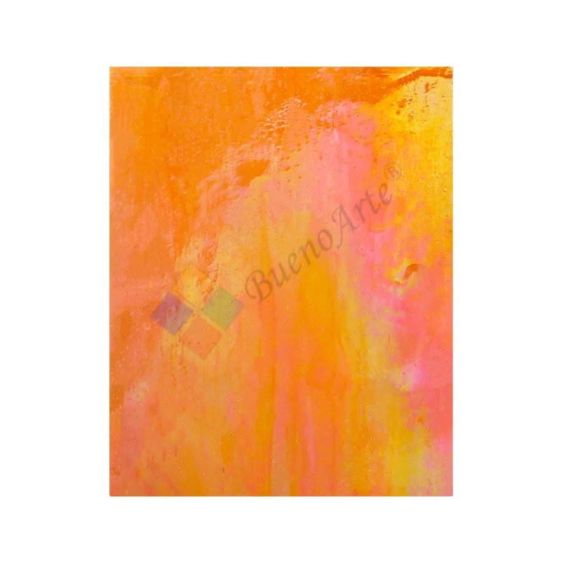 Iridized Stained Glass Sheet - Orange & Yellow Series - Variety Color - Tiffany Glass Mosaic and Mosaic Glass for DIY Art Hobby
