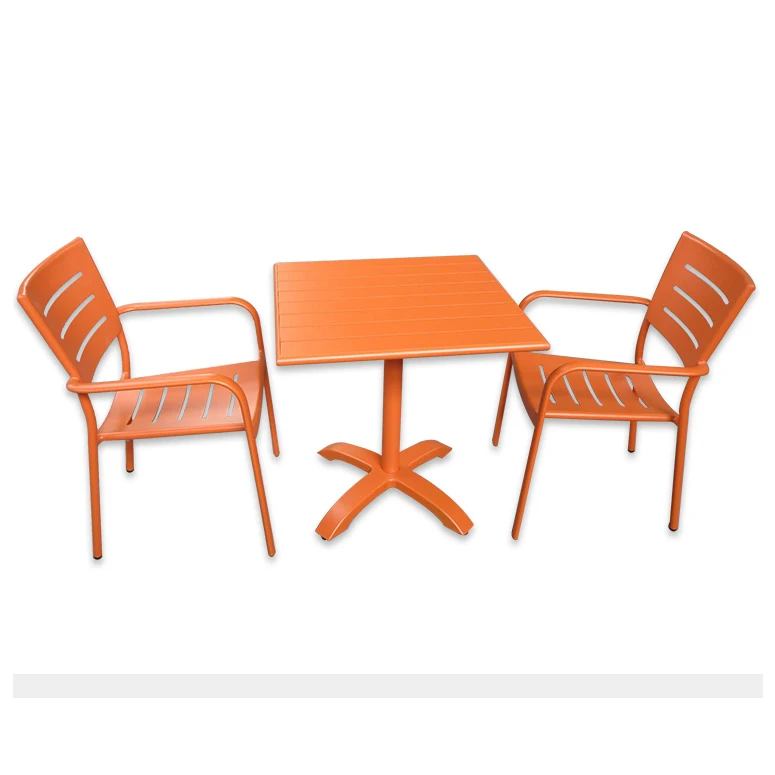 Outdoor Coffee Dining Garden Aluminium Table