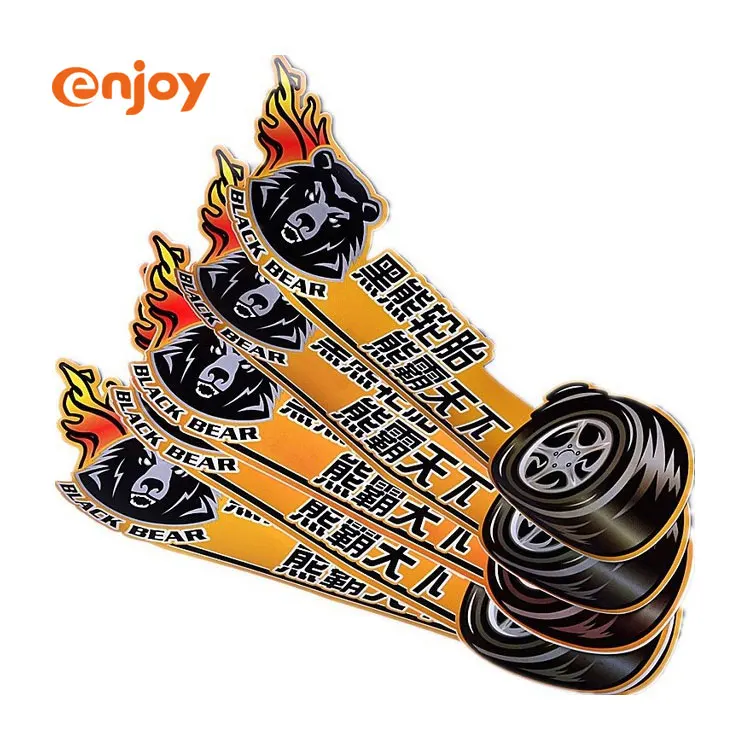 2021 Vulcanized Car Tire Sticker Adhesive Labels for Tires