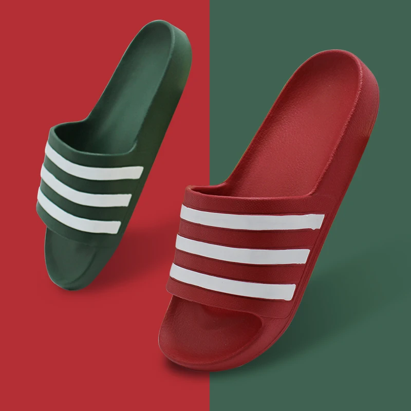 GRS Unisex Bath slippers indoor slide sandal with arch support insole EVA tripes slippers