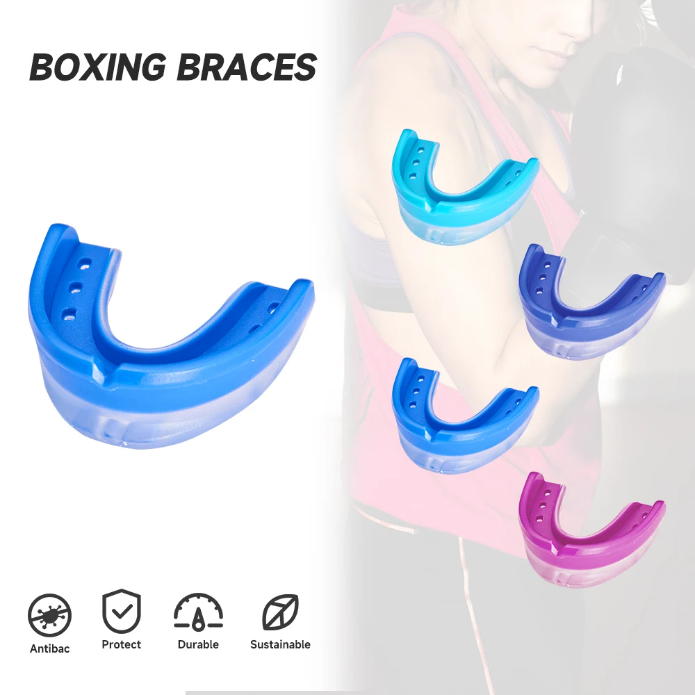 JIEJIN Custom Logo Manufacturer Eva Silicone Braces Prevent Teeth Sport Karate Football Mouth Guard