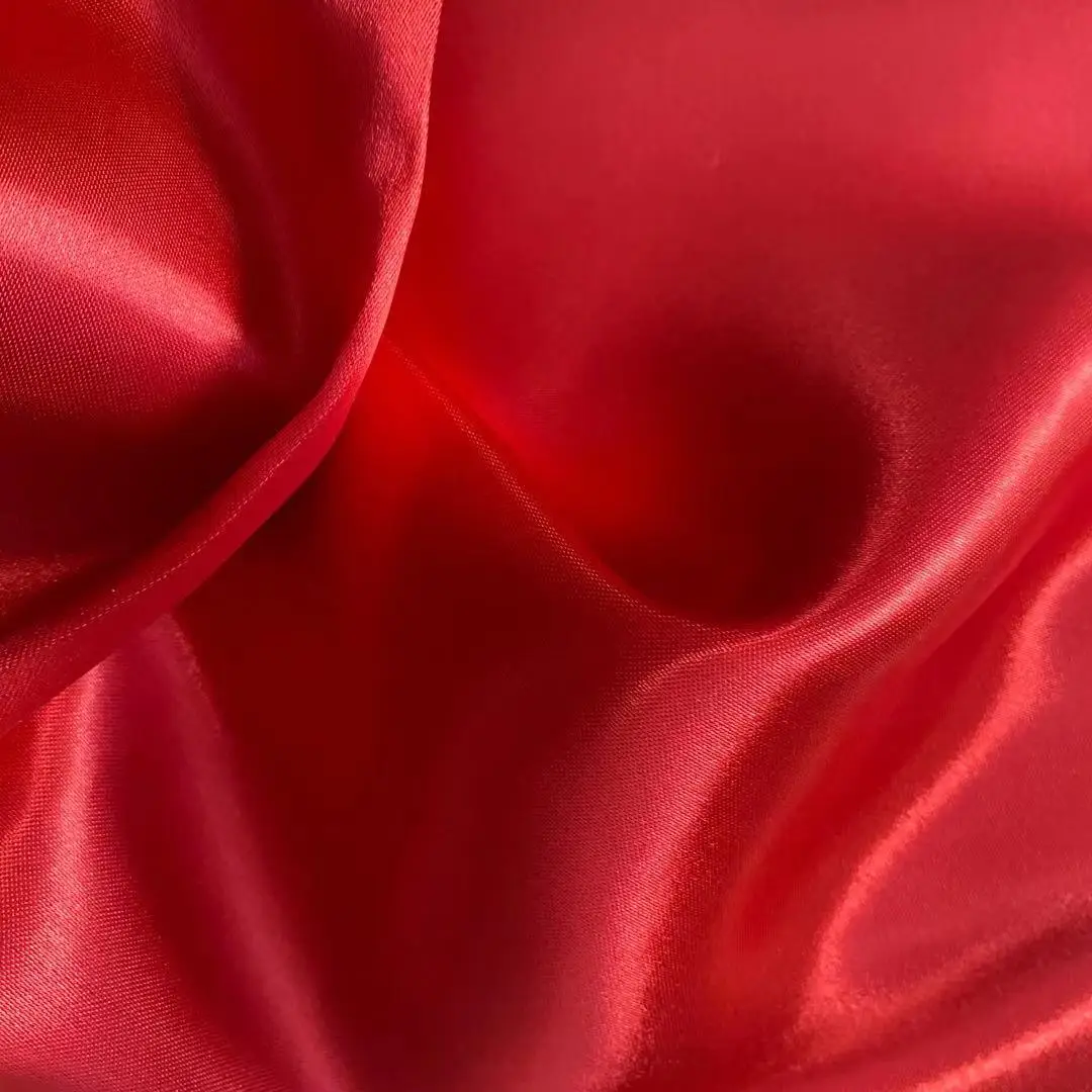 Hot selling  silver satin fabric for wedding on good price