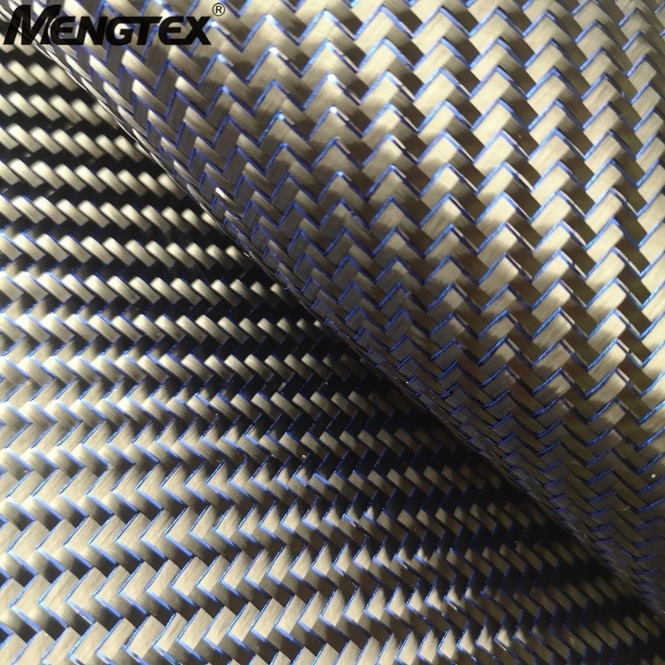 Colored Carbon Fiber Price blue with blue glitter carbon fiber cloth for parts