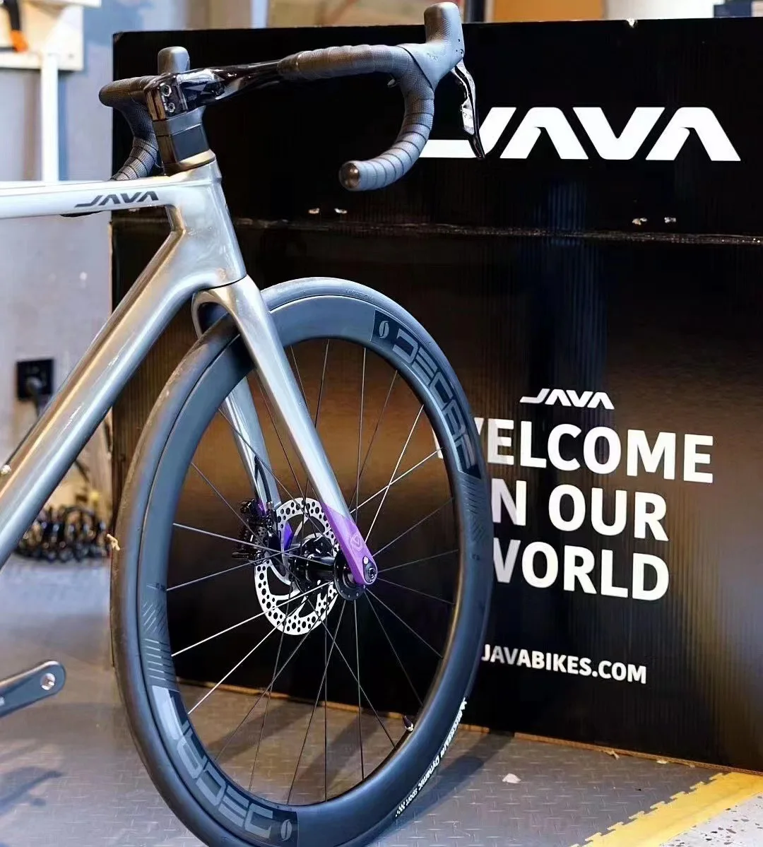 2023 New Java VESUVIO full carbon fiber frame road bike 24 speed hydraulic disc brake racing bike bicycle for sale