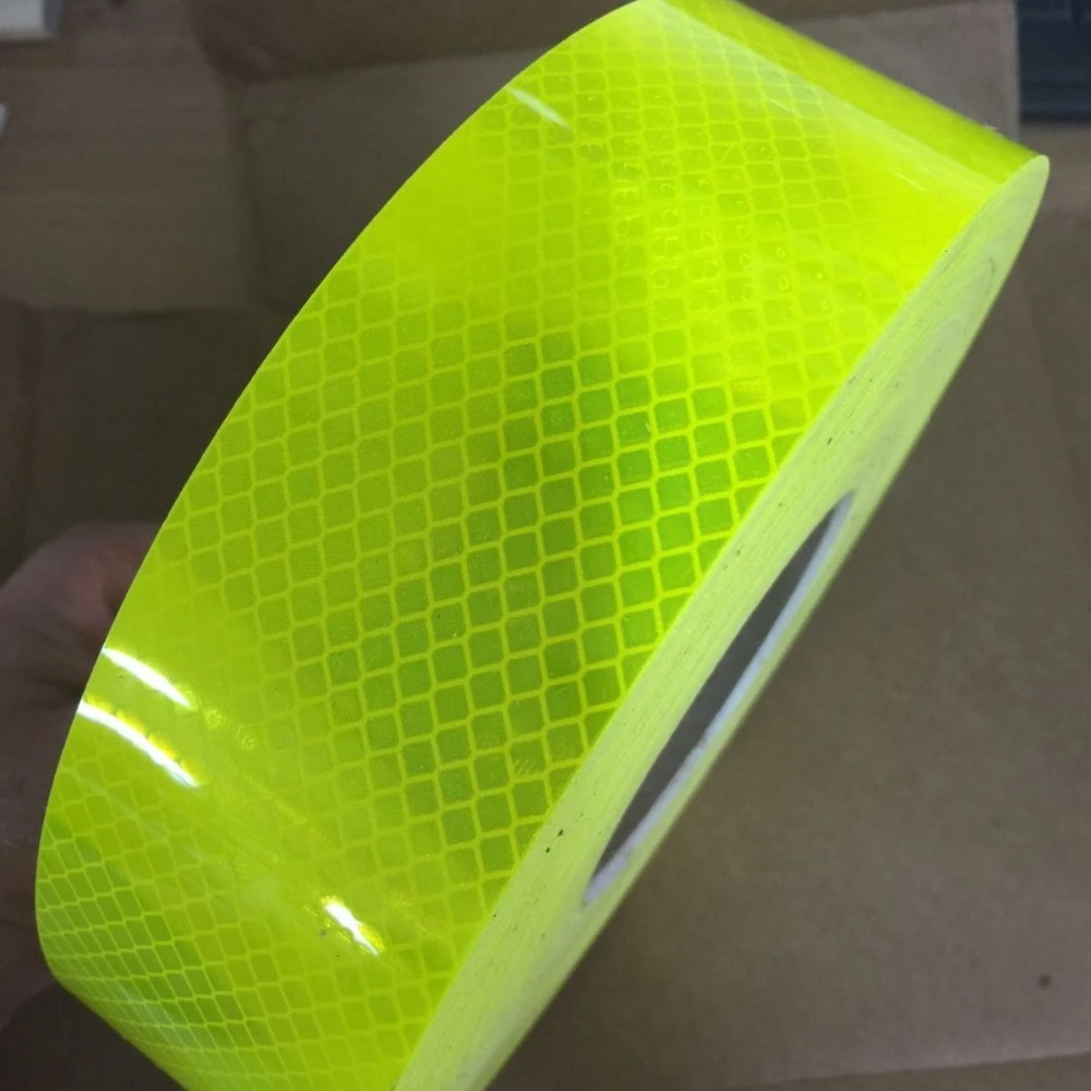 Self Adhesive Reflective Yellow Hi Vis Safety Marking Conspicuity Tape 45m