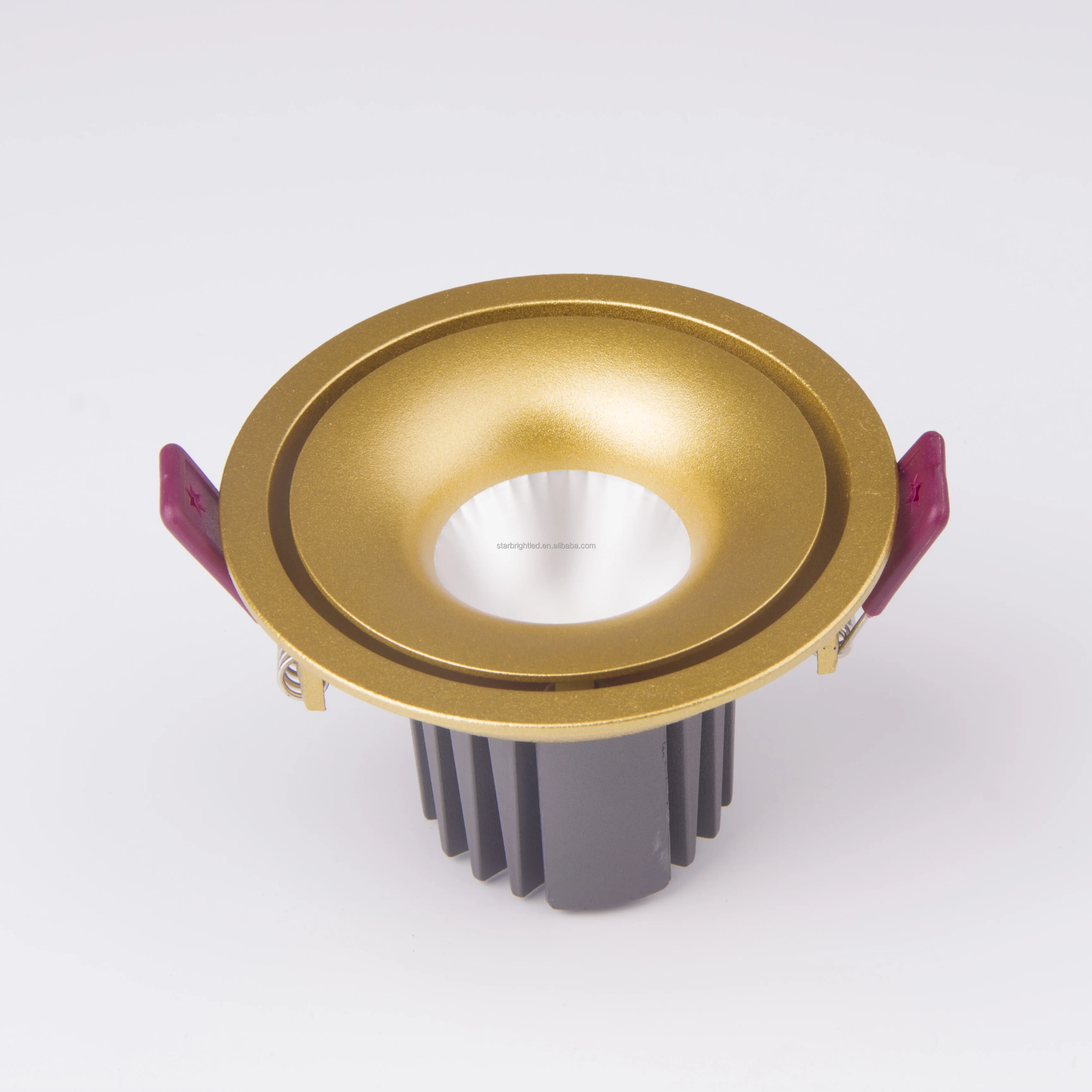 private model light led cob downlight gold down lights design 3CCT recessed downlight dimmable led