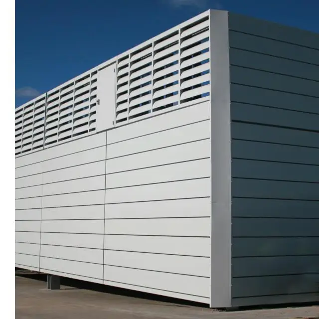 Factory Sale Filled Glass Wool Muffler Equipment Indoor Noise Reduction Barrier Soundproof Wall