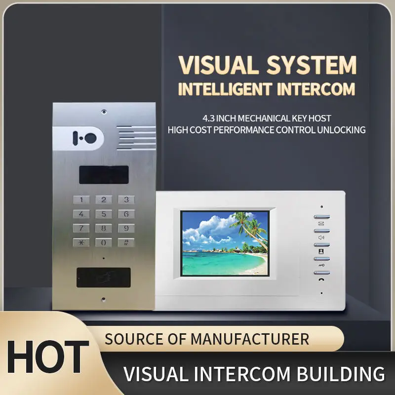 3.5 inch tft lcd monitor Smart Phone Multi Building Video Intercom System Multi Apartment Video Door Phone Intercom System SIP
