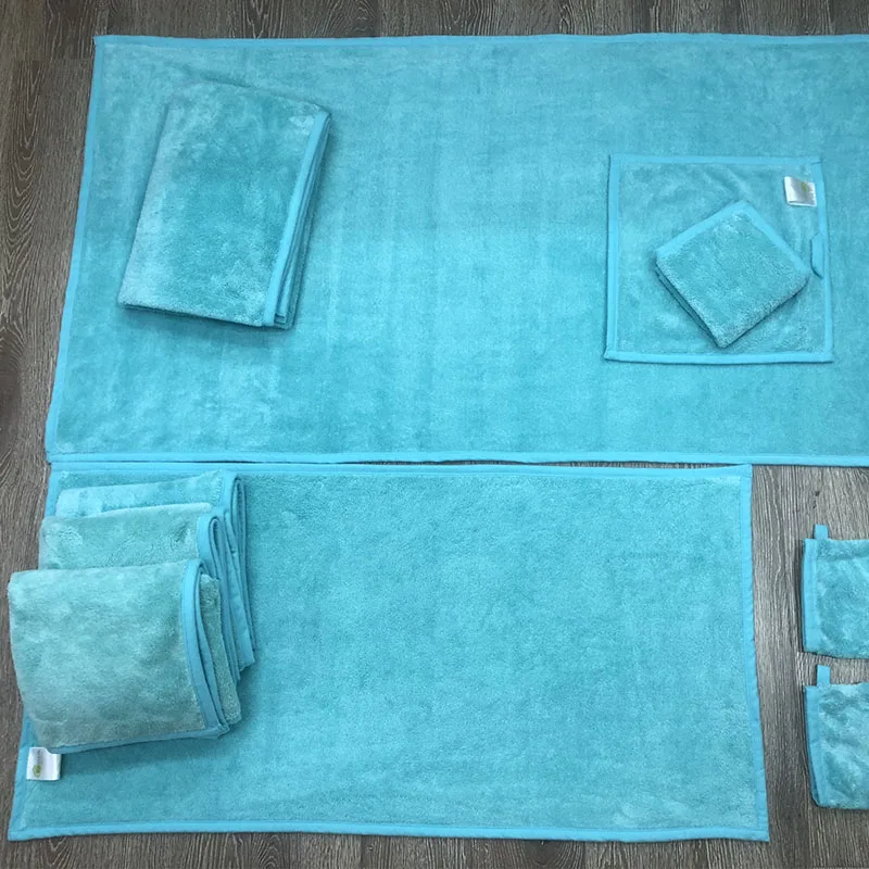 Microfiber 80% polyester 20% polyamide coral fleece hand towel coral fleece towel